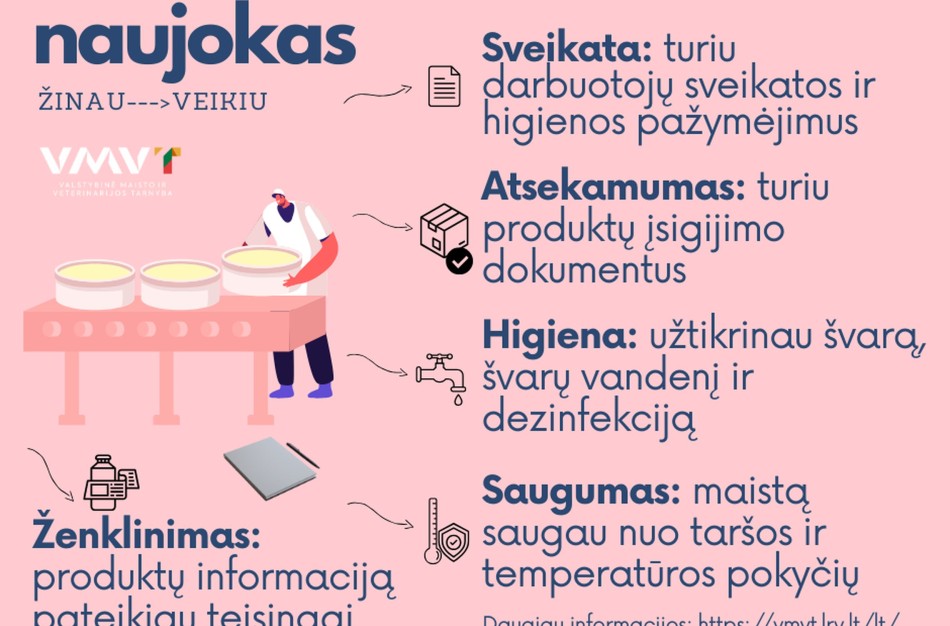 VMVT patikrinimams pasiruošta: ką kiekviena maisto įmonė privalo žinoti apie savikontrolę ir higieną