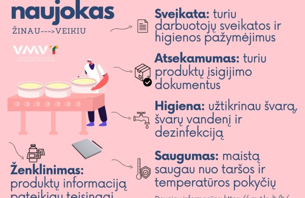 VMVT patikrinimams pasiruošta: ką kiekviena maisto įmonė privalo žinoti apie savikontrolę ir higieną