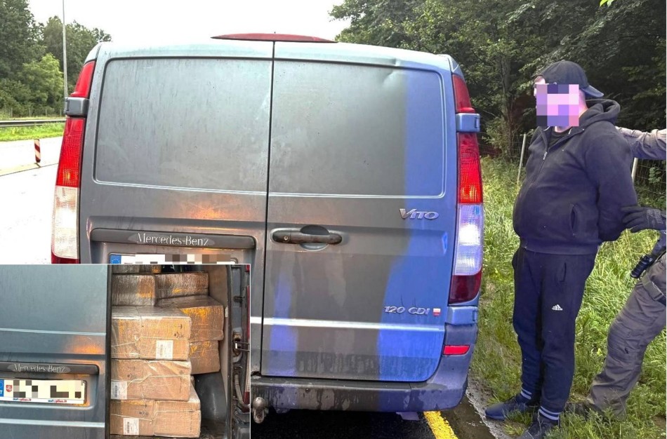 Pasieniečių operacija automagistralėje: įkliuvo trys vilniečiai, gabenę iš Kaliningrado traukinio išmestas baltarusiškas cigaretes (video, foto)