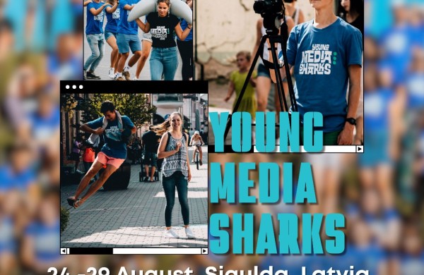 Lietuvos jaunimas kviečiamas dalyvauti nemokamoje tarptautinėje medijų stovykloje Latvijoje „Young Media Sharks“