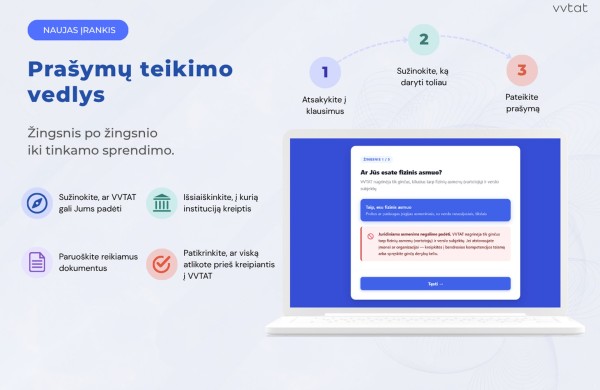 Prašymą vartotojų teisėms pateiksite paprasčiau