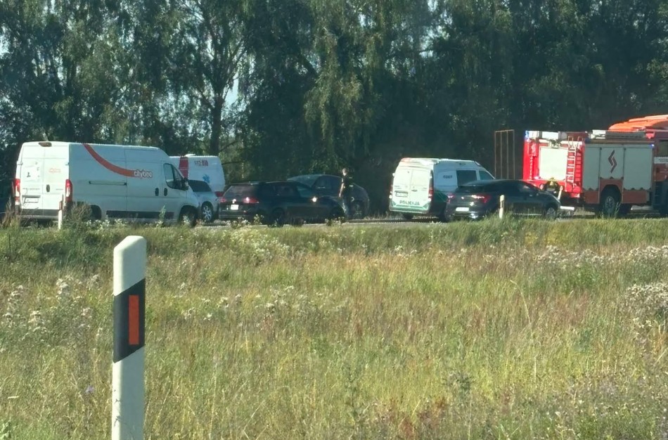 Nerami diena Jonavos rajone: degė konteineris, vertėsi automobilis, vyras nuriedėjo nuo stataus šlaito