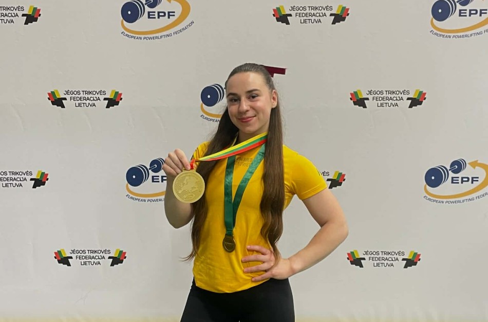 Jonavietė Augusta Chlomko - Europos čempionė: iškovojo aukso medalį