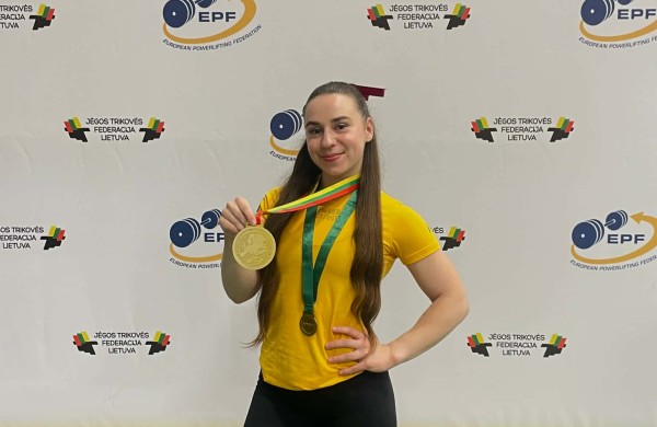 Jonavietė Augusta Chlomko - Europos čempionė: iškovojo aukso medalį