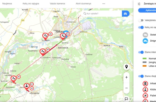 Spūstys kelyje Jonava - Kaunas jau varo iš kantrybės: stringa eismas į abi puses
