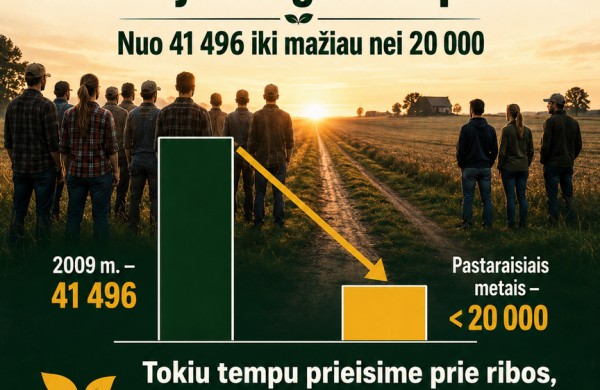 Jaunųjų ūkininkų Lietuvoje per 15 metų sumažėjo daugiau nei perpus: kartų kaitai vien pažadų nebeužtenka