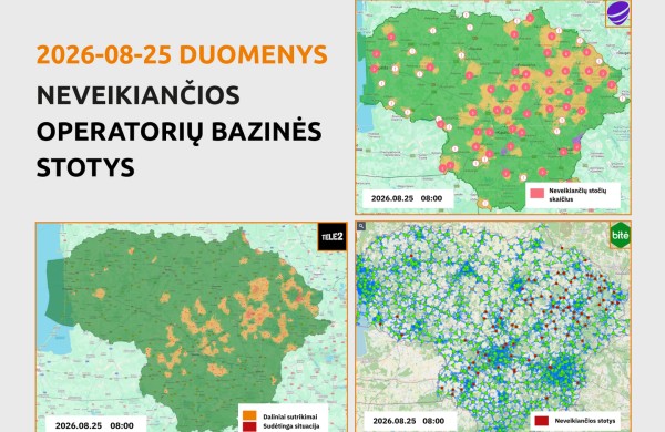 RRT atnaujina informaciją: ryšio situacija šalyje toliau gerėja, tačiau atkūrimo darbai dar tęsiami
