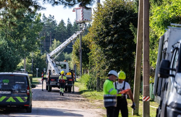 ESO tinklo atstatymas artėja prie pabaigos: audros sukelti sutrikimai pašalinti jau beveik 90 proc. vartotojų