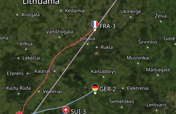 Upninkų dangumi praskriejęs balionas sukėlė klausimų