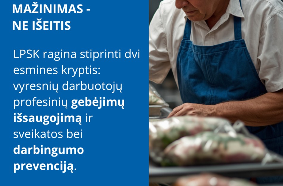 LPSK pristato priemones 50+ darbuotojų užimtumui stiprinti