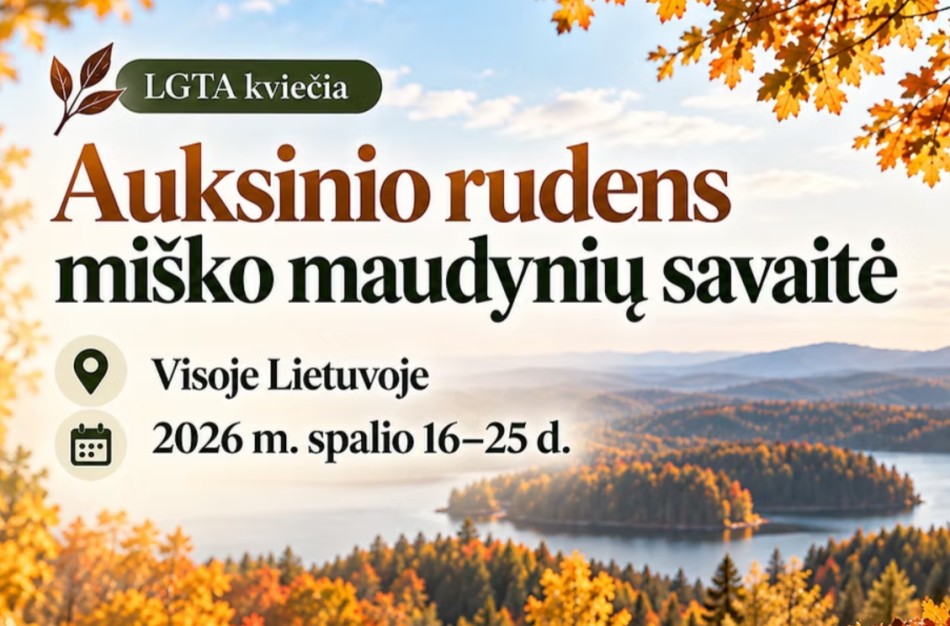 „Auksinio rudens miško maudynių savaitė“ visoje Lietuvoje – patirk gamtą ir Jonavos rajone, Andruškonių atodangoje 