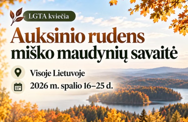 „Auksinio rudens miško maudynių savaitė“ visoje Lietuvoje – patirk gamtą ir Jonavos rajone, Andruškonių atodangoje 