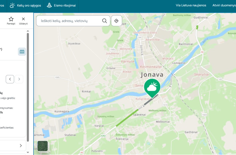 „Via Lietuva“ atnaujino eismoinfo.lt svetainę: eismo dalyviams – dar daugiau naudingos informacijos vienoje vietoje 