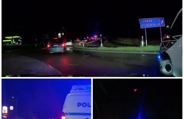 Jonavoje neblaivus „Volvo“ vairuotojas ,,praskriejo" sankryžą