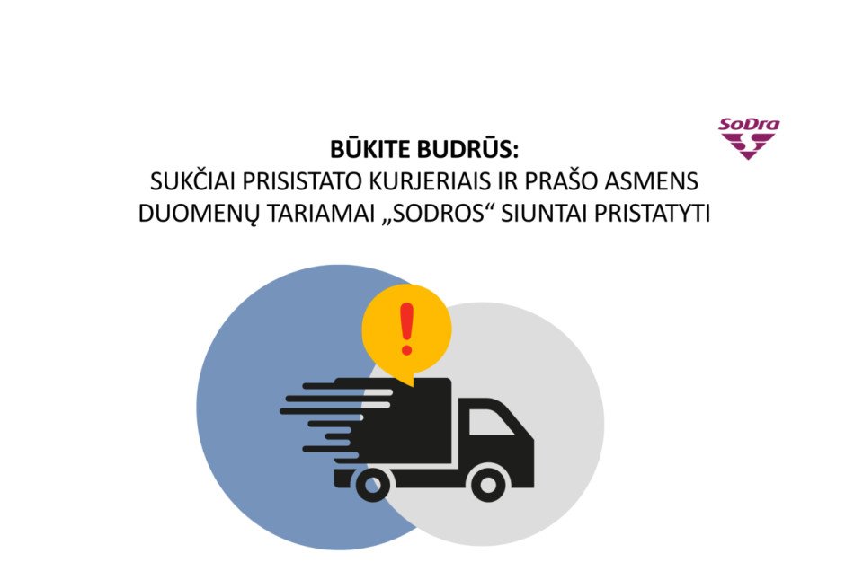Sukčiai prisistato jau ir kurjeriais: prašo asmens duomenų tariamai „Sodros“ siuntai pristatyti