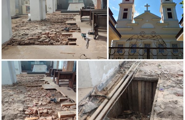 Jonavos Šv. apaštalo Jokūbo bažnyčioje - pirmosios mišios po remonto pertraukos