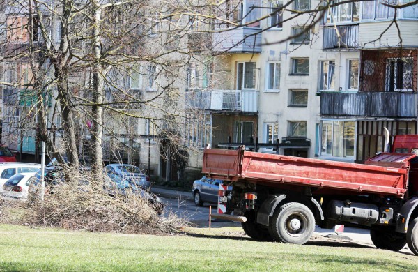 Prasidėjo kiemų tvarkymo darbai: šiemet darbams skirta 300 tūkst. eurų