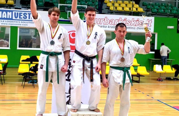 Trys kovotojai – trys prizinės vietos