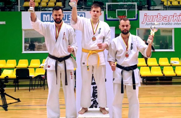 Trys kovotojai – trys prizinės vietos