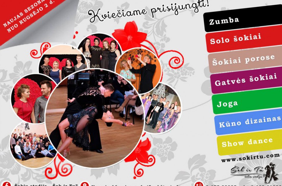 Šokių studija „Šok ir Tu“ pradeda naują sezoną ir kviečia naujus narius