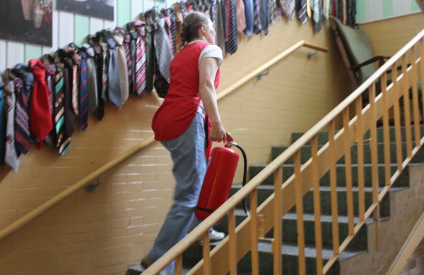 Jonavos globos namuose - ugniagesių pratybos