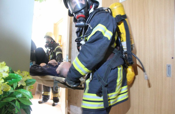 Jonavos globos namuose - ugniagesių pratybos
