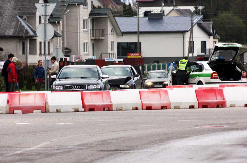 Avariją P.Vaičiūno gatvėje sukėlęs vairuotojas – neblaivus