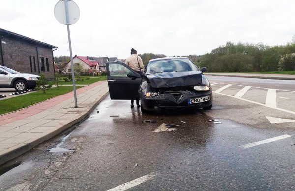 Avariją P.Vaičiūno gatvėje sukėlęs vairuotojas – neblaivus