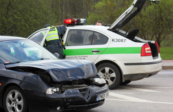 Avariją P.Vaičiūno gatvėje sukėlęs vairuotojas – neblaivus