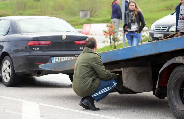 Avariją P.Vaičiūno gatvėje sukėlęs vairuotojas – neblaivus