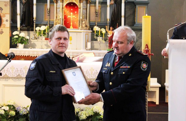 Profesinę šventę minėjo Jonavos ugniagesiai