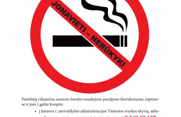 Akcija „Jonavieti, nerūkyk“