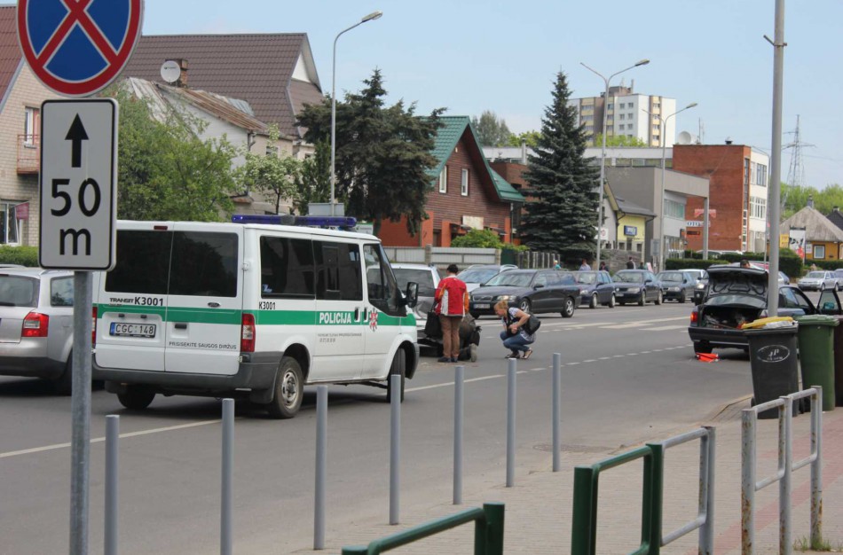 Miesto centre susidūrė du automobiliai