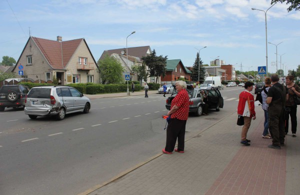 Miesto centre susidūrė du automobiliai