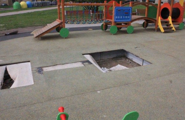 Nuostoliai dėl suniokotų batutų – 1400 eurų