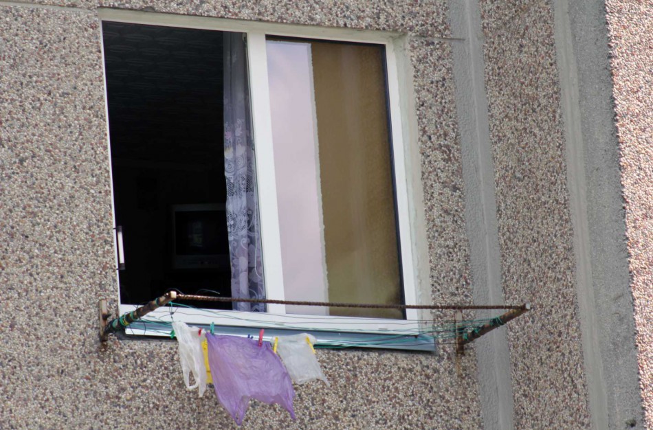 Neblaivus sūnus motiną grasino išmesti pro langą