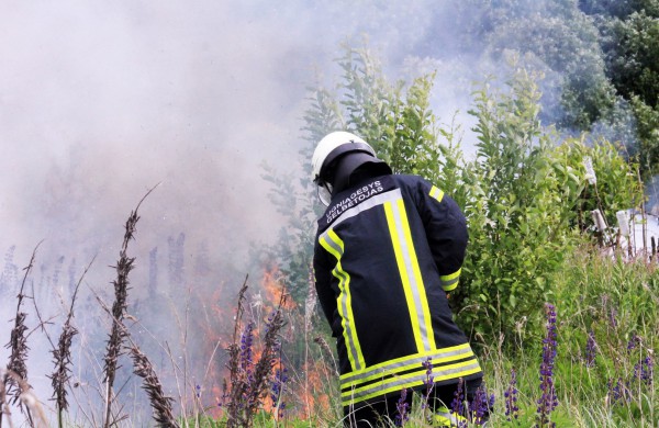 Degančią žolę gesino sustiprintos gelbėtojų pajėgos