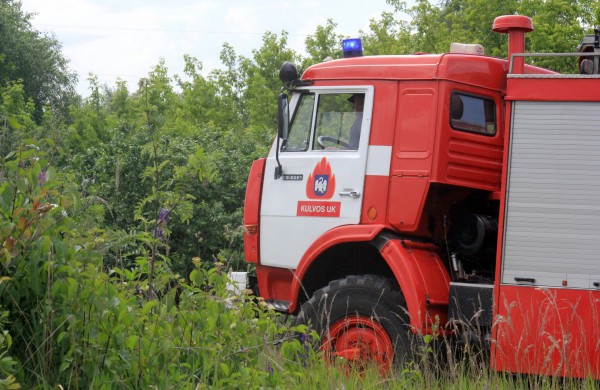 Degančią žolę gesino sustiprintos gelbėtojų pajėgos