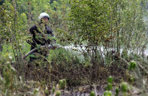 Degančią žolę gesino sustiprintos gelbėtojų pajėgos