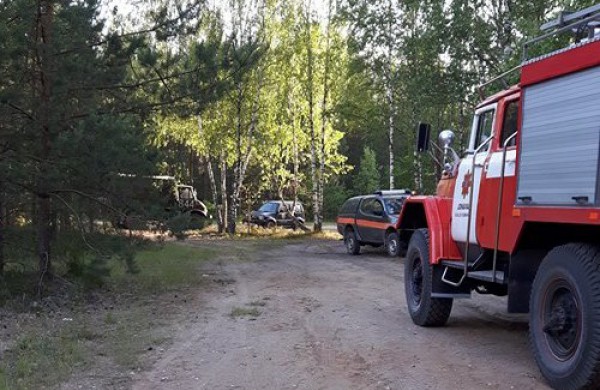 Gaižiūnų miške, prie poilsiavietės – didelis gaisras