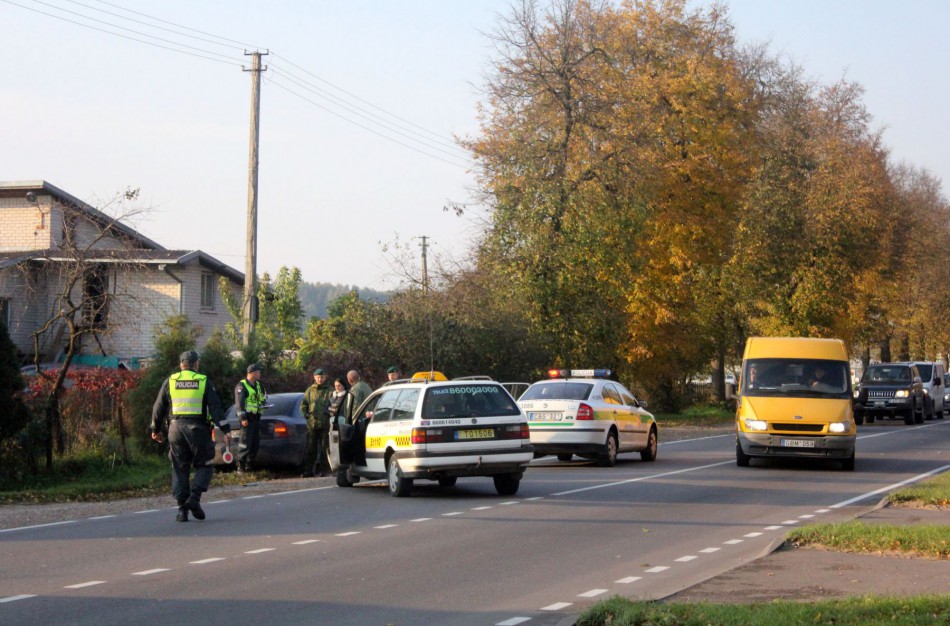 Į avariją pateko taksi automobilis