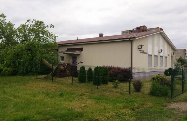 Tarnybos šalina vėtros padarinius, dalis gyventojų liko be elektros ir vandens