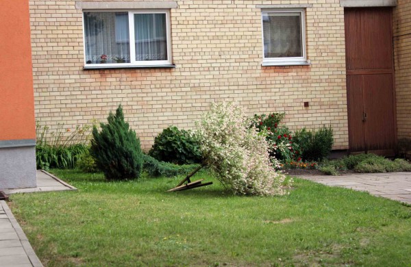 Tarnybos šalina vėtros padarinius, dalis gyventojų liko be elektros ir vandens