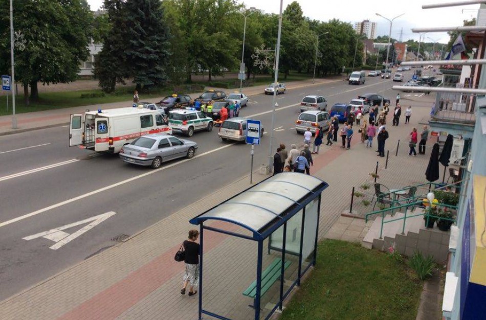 Miesto centre – avarija, nukentėjo vaikas