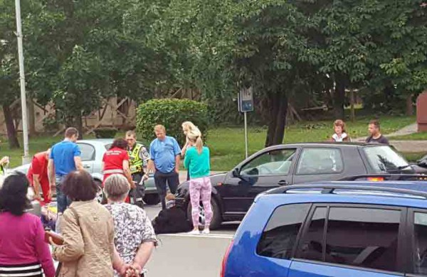 Miesto centre – avarija, nukentėjo vaikas