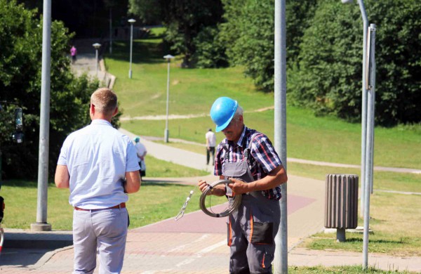 Prie Joninių slėnio statomas 25 metrų aukščio vėliavos stiebas