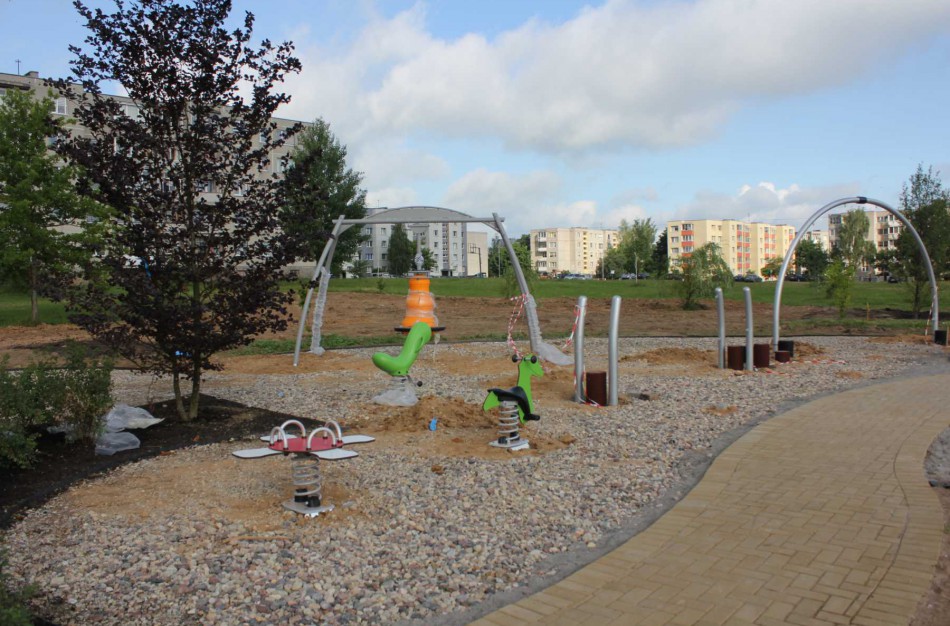Kitą savaitę atsidarys naujoji vaikų žaidimų aikštelė