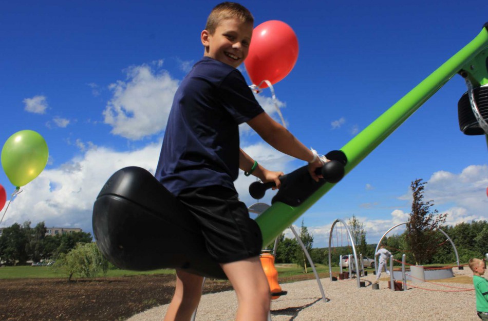 A.Kulviečio gatvėje atidaryta nauja vaikų žaidimų aikštelė
