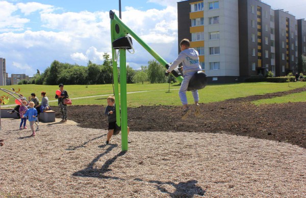 A.Kulviečio gatvėje atidaryta nauja vaikų žaidimų aikštelė