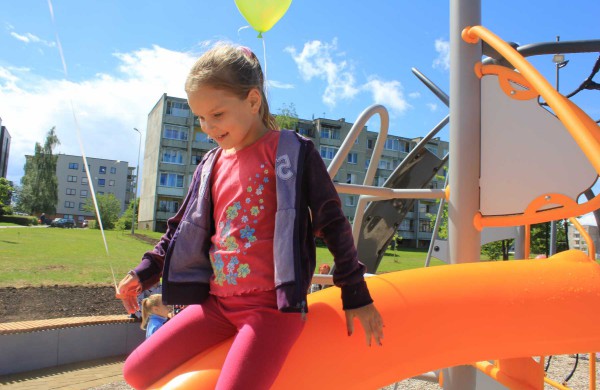 A.Kulviečio gatvėje atidaryta nauja vaikų žaidimų aikštelė